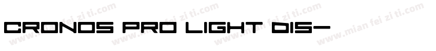 Cronos Pro Light Dis字体转换